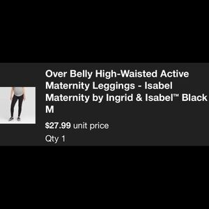 Ingrid and Isabel Maternity Leggings